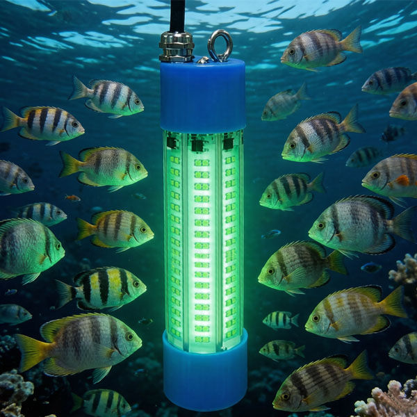 DC 12V 24V led boat lights for night fishing submersible green fishing light under water fishing light RE-UW-D5
